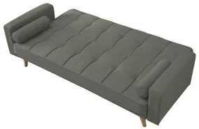 Canapea extensibila gri masliniu NESTOR VELVET