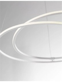 Lustra suspendata LED design modern Viarregio alb
