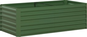 Outsunny Grădină elevate patrulater legume pat jardiniere cu tuburi de armare din oțel galvanizat 180 x 90 x 59 cm | Aosom Romania