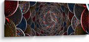 Tablou - Vortex (cu ceas) (90x30 cm)