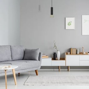 Lustră pe cablu DANTE 1xGU10/25W/230V neagră/aurie