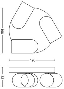 Philips 50583/31/PN - Lampa spot MYLIVING PONGEE 3xGU10/5,5W/230V