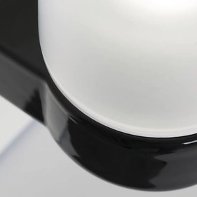 Aplica de perete design minimalist din ceramica neagra OSTIA