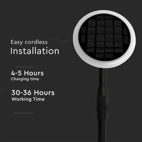 SET 2x Lampă solară LED reglabilă GARDEN LED/3W/5V 42-80 cm 4000K IP65