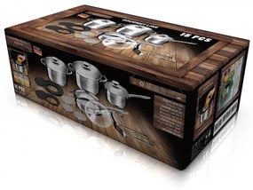 Set oale si tigai otel inoxidabil (15 piese) Gourmet Line Blaumann BL 3197
