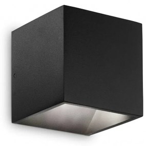 Aplica perete exterior neagra Ideal-Lux Rubik ap1 d10 4000k- 142302