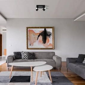 Spot PUNTA 4xGX53/10W/230V negru