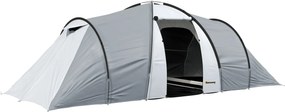 Outsunny Cort Camping 4-5 Persoane 2 Camere Familie Impermeabil Baldachin 590x245x193cm Gri | Aosom Romania