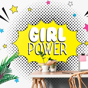 Tapet autoadeziv cu inscripție pop art - GIRL POWER