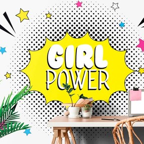 Tapet autoadeziv cu inscripție pop art - GIRL POWER