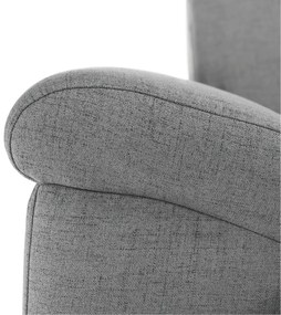 Coltar in forma de U, material textil gri, model stanga, BITER U
