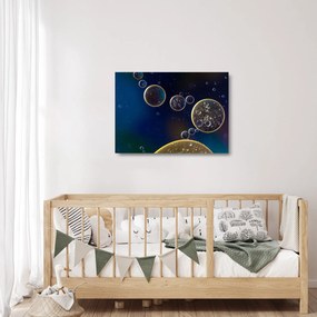 Tablou pe sticlă cu buline (70x50 cm)