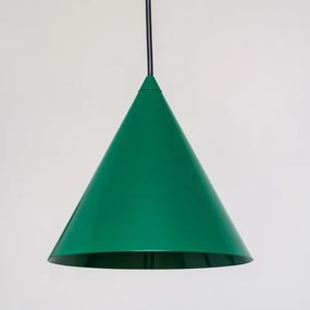 Lampă suspendată pe cablu ETNA II, 1x E27 / 15W / 230V, Ø 18,5 cm, verde