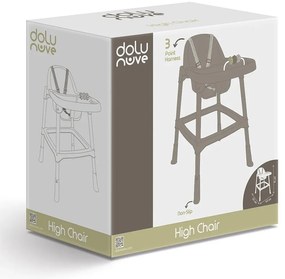 Dolu Scaun pentru copii cu tejghea, gri , 91 x 63x 55 cm