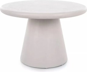 Măsuță de cafea rotundă Clav 60 cm - gri deschis