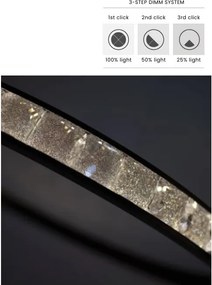 Lustra LED casa scarii design circular AZALEA 3-STEP DIMM