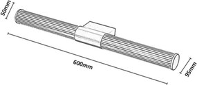 Rabalux 75105 - Iluminare LED pentru oglindă de baie CALYN LED/15W/230V IP44 auriu
