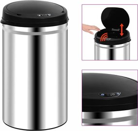 vidaXL Coș de gunoi automat cu senzor, 40 L, oțel inoxidabil