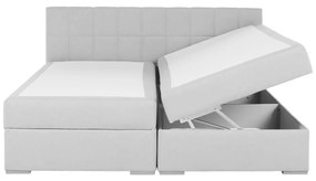 Pat tip BOXSPRING 160x200, gri deschis, FERATA KOMFORT