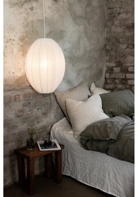 Lustră albă cu abajur textil ø 40 cm Florence – Markslöjd