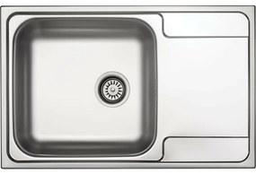 Chiuveta bucatarie inox satinat Deante Soul 79x50 cm cu 1 cuva si picurator