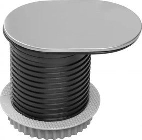 Priză încorporabilă în blat Slide GTV, 1 priză Schuko, USB A + C, oțel inoxidabil, D:60 mm Metal/Plastic, Otel inoxidabil