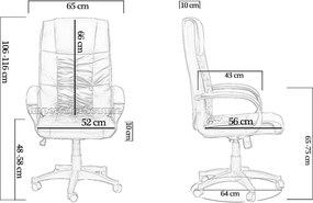 Scaun ergonomic de birou OFF 023 negru