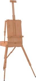 vidaXL Suport de șevalet, 81x121x173 cm, lemn masiv de fag