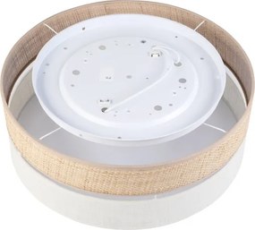 Plafonieră SIRJA BOHO, 2x E27, 15W/230V, Ø 45 cm, bej/crem