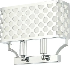 Aplica de perete din metal cromat Verno