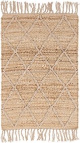 Covor în culoare naturală țesut manual din iută 60x90 cm Shaila – Yes Everyday