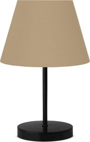 Veioza AYD-3159, bej/negru, material textil/metal, 22x36 cm