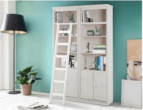 Bibliotecă albă din lemn de pin 148x223 cm Anita – Støraa