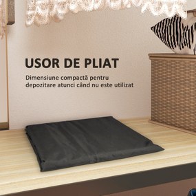 Outsunny Sac Grădină 720L Impermeabil Negru | Aosom Romania