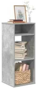 vidaXL Bibliotecă, gri beton, 34x31x80 cm, lemn prelucrat