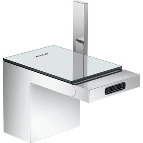 Baterie bideu crom sticla oglinda cu ventil pop-up inclus Hansgrohe Axor MyEdition Crom/Sticla oglinda