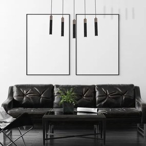 Lustră pe cablu SOLO 5xGU10/MR11/40W/230V negru