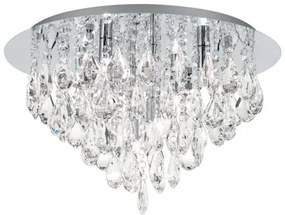 Plafonieră de cristal Orion DLU 2516/45 CELESTE 6xG9/40W/230V d. 45 cm crom
