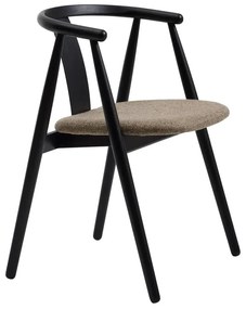 Scaun de dining negru/bej Relate – Unique Furniture