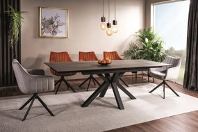 Masa extensibila Columbus Ceramic maro LEGNO/negru L160-240 cm