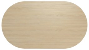 Masă de dining cu blat cu aspect de lemn de stejar 100x180 cm Lago – TemaHome