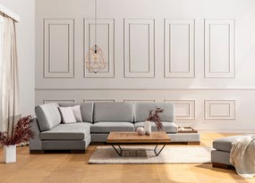 Canapea de colț Tulip Corner Left Without Pouf - Light Grey