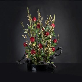 Aranjament floral mare ROSE SCULPTURE TRAY, H-115cm