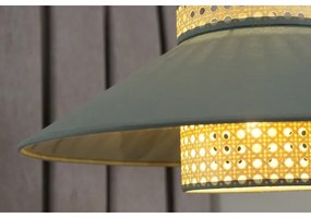 Lustră aplicată RIO Duolla RATTAN 1xE27/15W/230V d. 45 cm verde/ratan