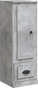 vidaXL Dulap înalt, gri beton, 36x35,5x103,5 cm, lemn compozit