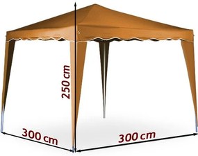 Deuba Cort de gradina Capri 3x3 maro