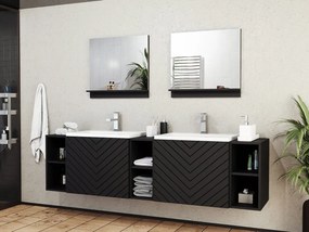 Set mobilier baie Nadalo IV (negru). 1122705