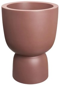 Pure Coupe Ghiveci decorativ, Azay Design, culoare Rosy Brown, din materiale reciclate, pentru plante de interior si exterior, inaltime 49cm