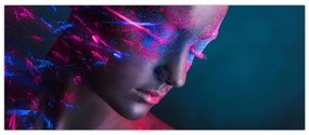 Tablou strălucitor a femeii (120x50 cm)