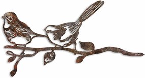 Decoratiune gradina 565TNL1312, maro, metal, 50x26 cm